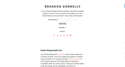 Desktop Screenshot of brandondonnelly.com