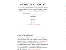 Tablet Screenshot of brandondonnelly.com